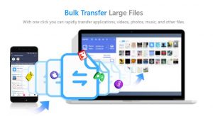 Large file transfer via Wi-Fi directly between different devices