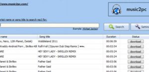 Free music download software
