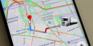 truck nabvigation in google maps
