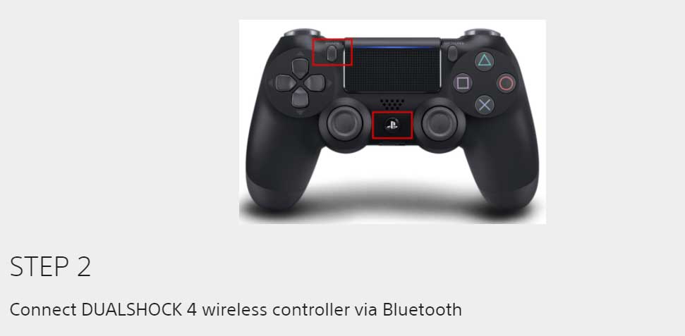 pairing ps4 controller to android