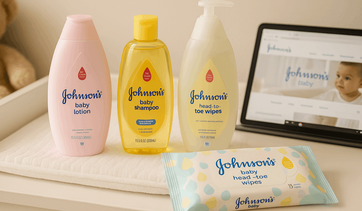 Kit de amostras grátis Johnson’s Baby